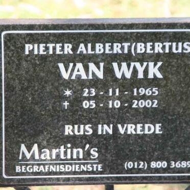 WYK Pieter Albert, van 1965-2002