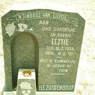 BEZUIDENHOUT Lettie 1935-1937