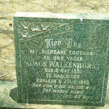 WALKENHORST Simon 1861-1949