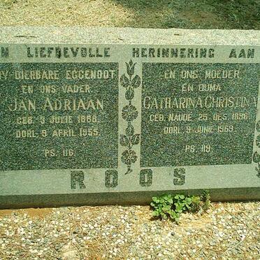 ROOS Jan Adriaan 1888-1955 &amp; Catharina Christina NAUDE 1896-1969