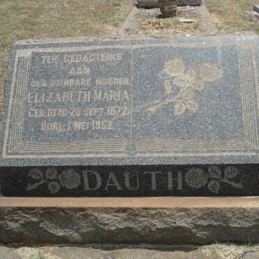 DAUTH Elizabeth Maria nee OTTO 1872-1952