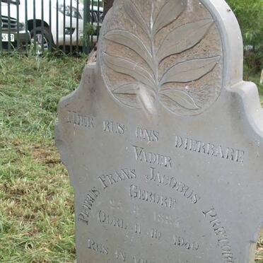 PRETORIUS Petrus Frans Jacobus 1884-1940