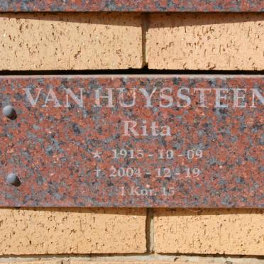 HUYSSTEEN Rita, van 1915-2004