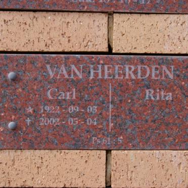 HEERDEN Carl, van 1922-2008 &amp; Rita