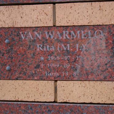 WARMELO M.J., van 1918-1999