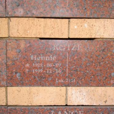 KOTZE Hennie 1929-1999