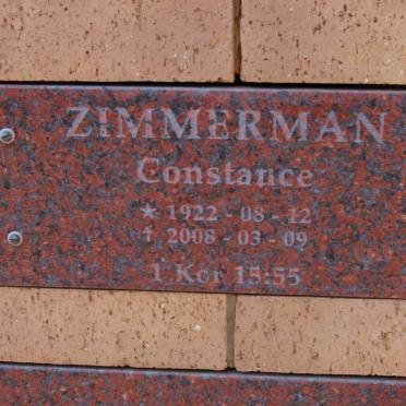 ZIMMERMAN Constance 1922-2008