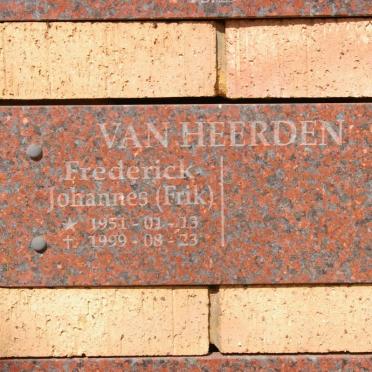 HEERDEN Fredrick Johannes, van 1951-1999