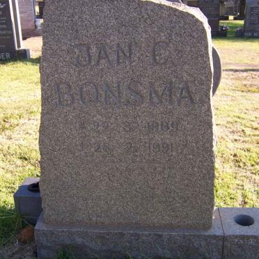 BONSMA Jan C. 1909-1991
