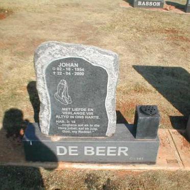 BEER Johan, de 1954-2000