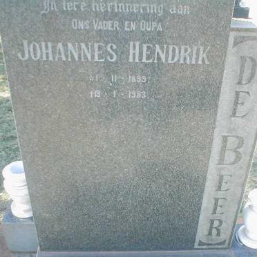 BEER Johannes Hendrik, de 1899-1983