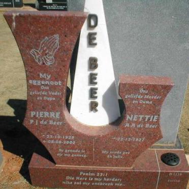 BEER P.J., de 1929-2000 &amp; A.A. 1927-