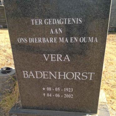BADENHORST Vera 1923-2002