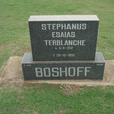 BOSHOFF Stephanus Esias Terblanche 1912-1995