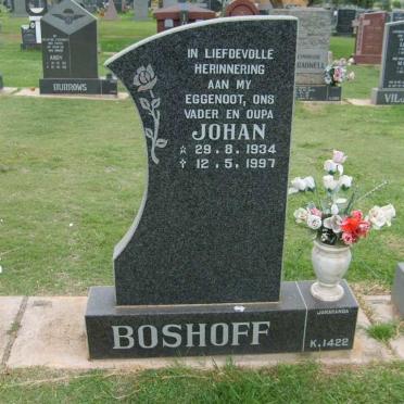 BOSHOFF Johan 1934-1997