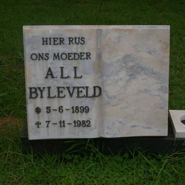 BYLEVELD A.L.L. 1899-1982