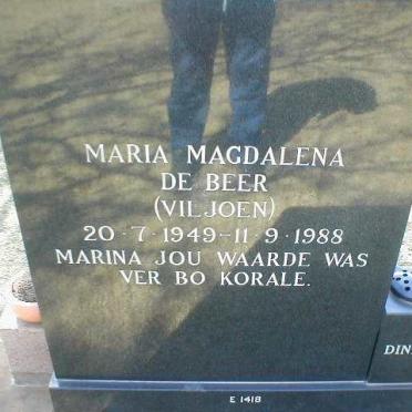 BEER Maria Magdalena, de nee VILJOEN 1949-1988