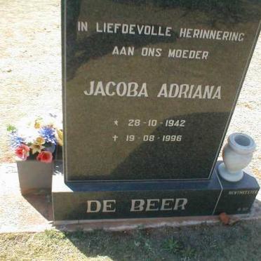 BEER Jacoba Adriana, de 1942-1996