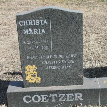 COETZER Christa Maria 1946-2001