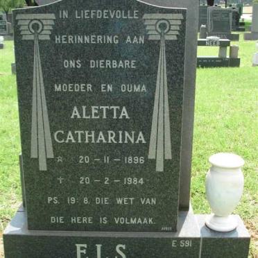 ELS Aletta Catharina 1896-1984