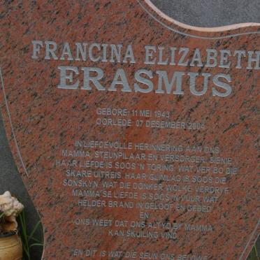 ERASMUS Francina Elizabeth 1943-2004