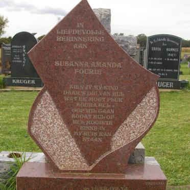 FOURIE Susanna Amanda 1948-2002