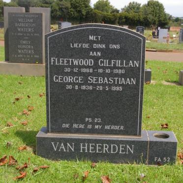 HEERDEN George Sebastiaan 1936-1995 :: Fleetwood Gilfillan 1968-1980