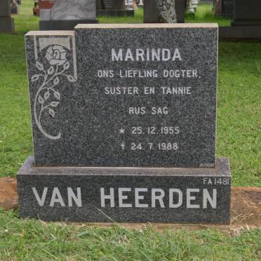 HEERDEN Marinda, van 1955-1988