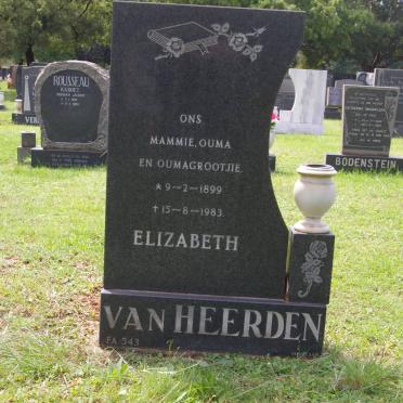 HEERDEN Elizabeth, van 1899-1983