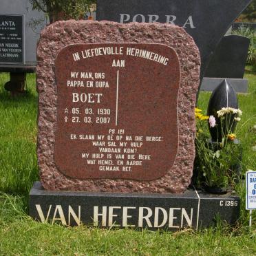HEERDEN Boet, van 1930-2007