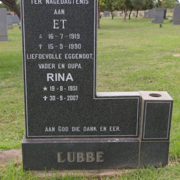 LUBBE ET 1919-1990 :: Rina 1951-2007
