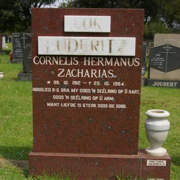 LUDERITZ Cornelius Hermanus Zacharias 1912-1984