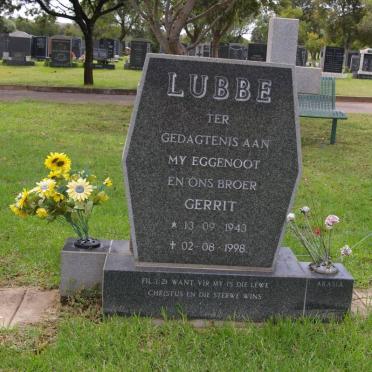 LUBBE Gerrit 1943-1998
