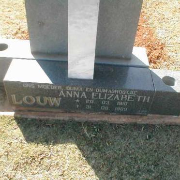 LOUW Anna Elizabeth 1910-1989