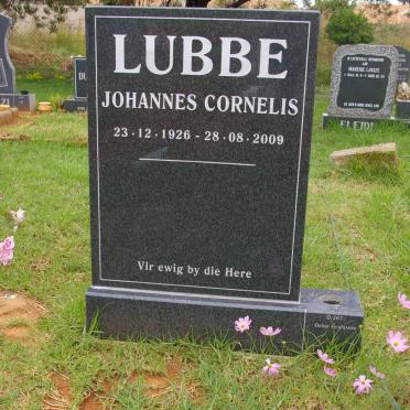 LUBBE Johannes Cornelis 1926-2009