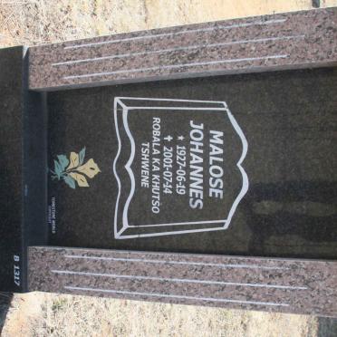 MOKGONDO Malose Johannes 1927-2001