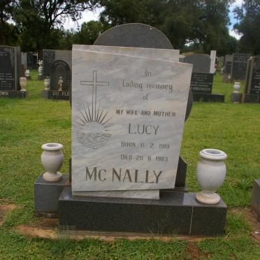 Mc NALLY Lucy 1919-1983
