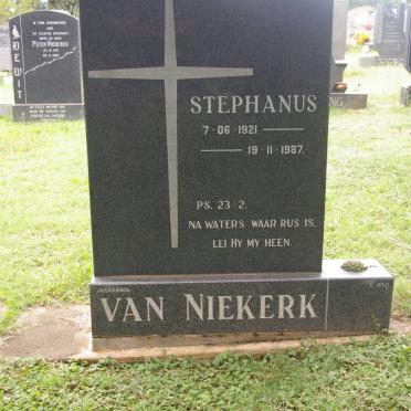 NIEKERK Stephanus, van 1921-1987