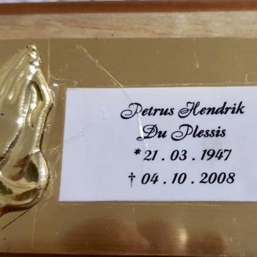 PLESSIS Petrus Hendrik, du 1947-2008