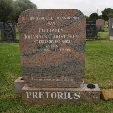 PRETORIUS Philippus Johannes Christoffel 1920-1997