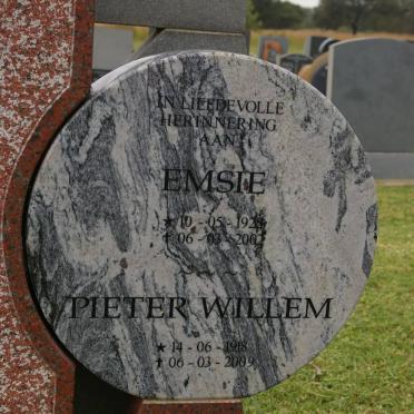PLESSIS Pieter Willem, du 1918-2009 &amp; Emsie 1922-2002
