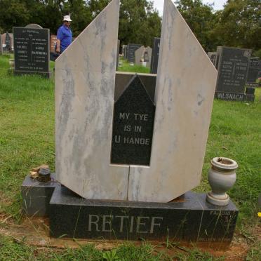 RETIEF Dennis Ronald 1945-1987