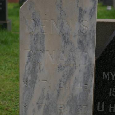 RETIEF Dennis Ronald 1945-1987