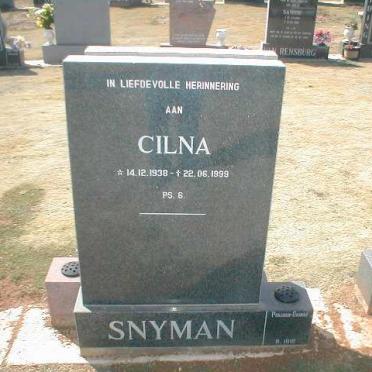 SNYMAN Cilna 1938-1999