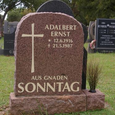 SONNTAG Adalbert Ernst 1916-1987