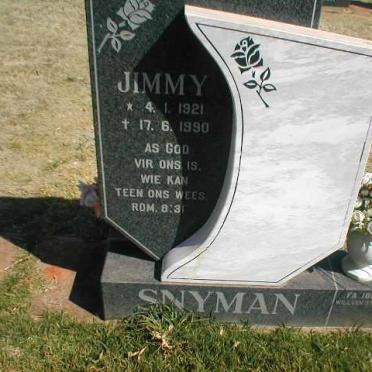 SNYMAN Jimmy 1921-1990