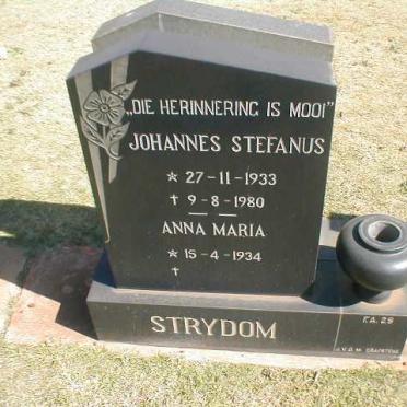 STRYDOM Johannes Stefanus 1933-1980 &amp; Anna Maria 1934-