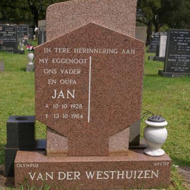 WESTHUIZEN Jan, van der 1928-1984