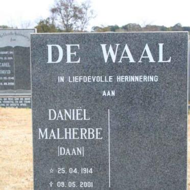 WAAL Daniël Malherbe, de 1914-2001