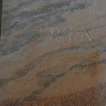 ? Jan 1916-1979 &amp; Trien 1916-1994